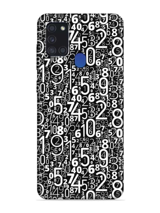 Many Numbers Different Embossed Soft Silicone Case for Samsung Galaxy A21S Zapvi