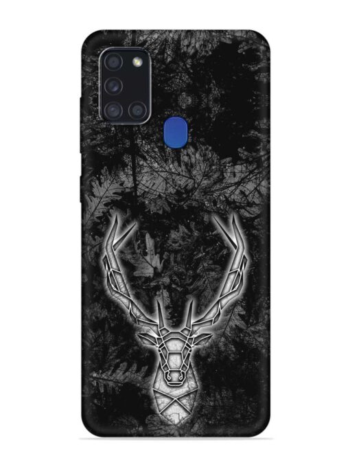 Ancient Deer Embossed Soft Silicone Case for Samsung Galaxy A21S Zapvi