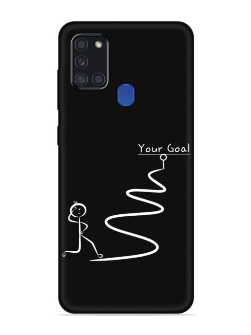 Your Goal Embossed Soft Silicone Case for Samsung Galaxy A21S Zapvi