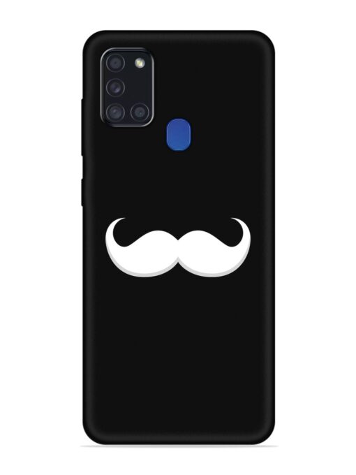 Mustache Vector Embossed Soft Silicone Case for Samsung Galaxy A21S Zapvi