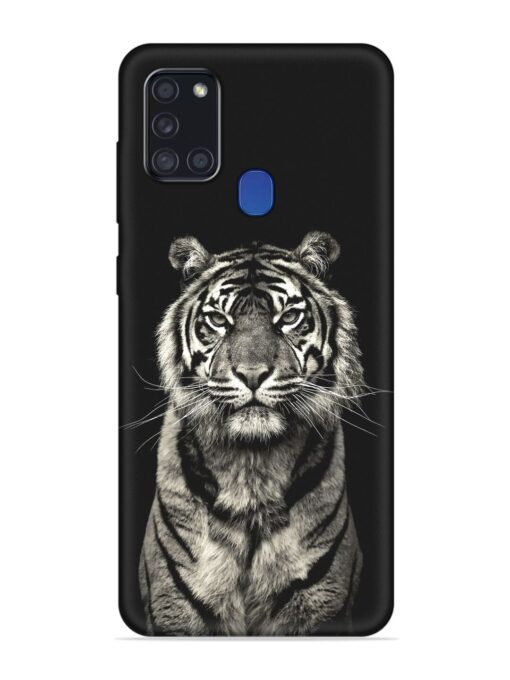 Tiger Art Embossed Soft Silicone Case for Samsung Galaxy A21S Zapvi