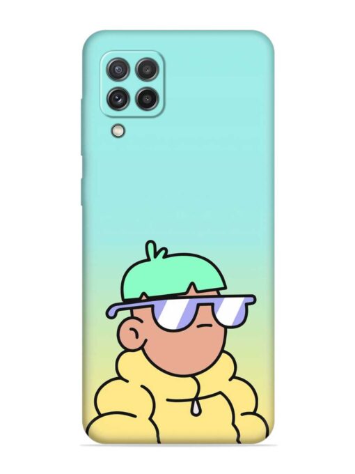 Doodles Cool Character Embossed Soft Silicone Case for Samsung Galaxy A22 (4G) Zapvi