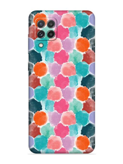 Colorful Seamless Pattern Embossed Soft Silicone Case for Samsung Galaxy A22 (4G) Zapvi