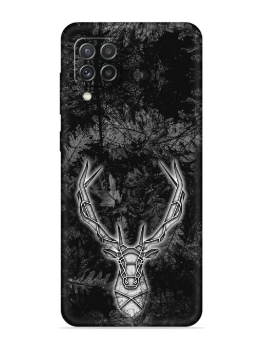 Ancient Deer Embossed Soft Silicone Case for Samsung Galaxy A22 (4G)