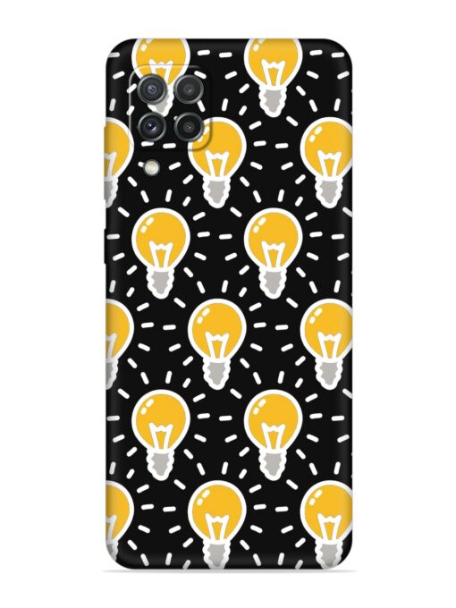 Light Bulb Seamless Embossed Soft Silicone Case for Samsung Galaxy A22 (4G)