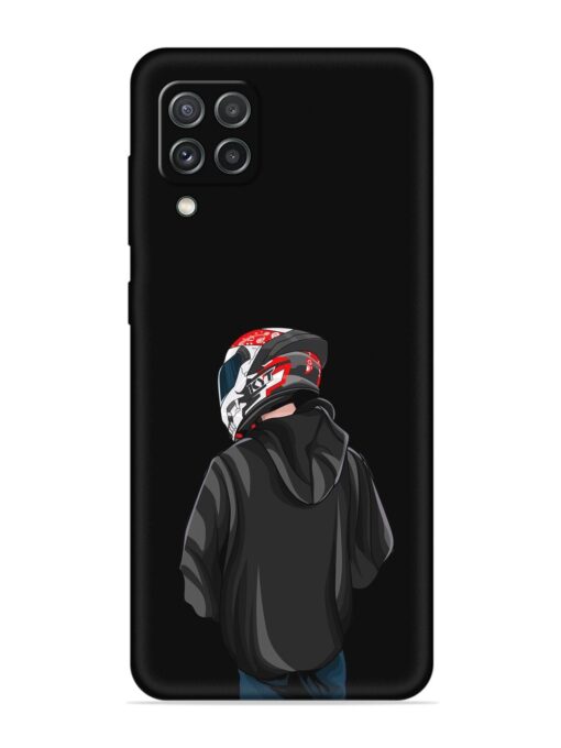 Motorcycle Rider Embossed Soft Silicone Case for Samsung Galaxy A22 (4G)