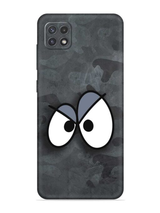 Big Eyes Night Mode Embossed Soft Silicone Case for Samsung Galaxy A22 (5G) Zapvi