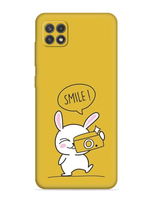 Hey Smile Please Embossed Soft Silicone Case for Samsung Galaxy A22 (5G) Zapvi