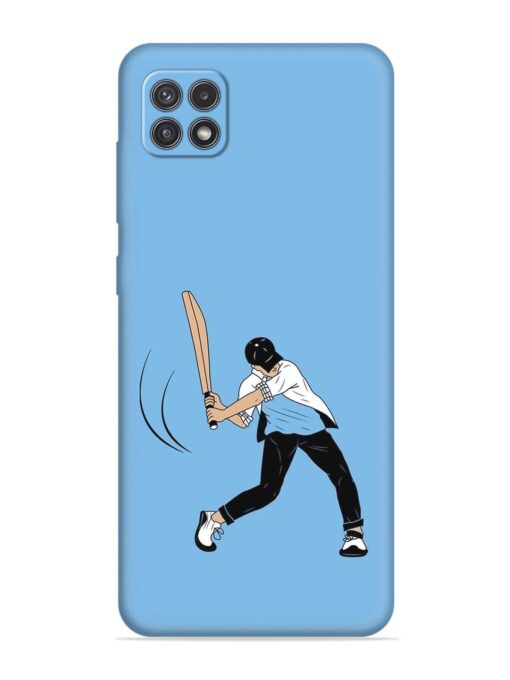 Cricket Gully Boy Embossed Soft Silicone Case for Samsung Galaxy A22 (5G) Zapvi