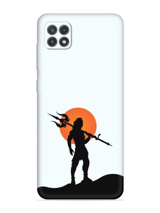 Lord Mahadev Trendy Embossed Soft Silicone Case for Samsung Galaxy A22 (5G) Zapvi