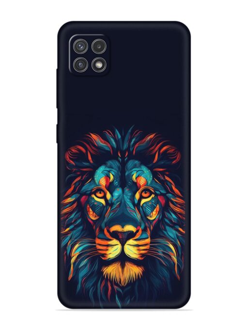 Colorful Lion Embossed Soft Silicone Case for Samsung Galaxy A22 (5G) Zapvi