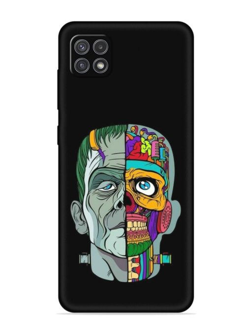 Men Vs Skull Embossed Soft Silicone Case for Samsung Galaxy A22 (5G) Zapvi