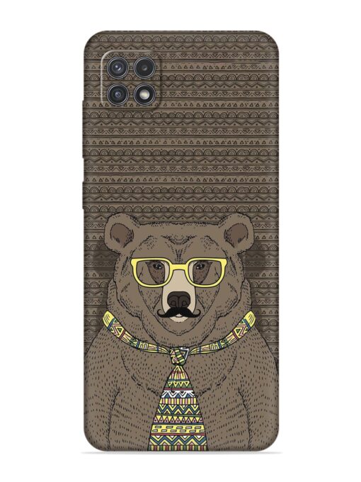 Grizzly Bear Embossed Soft Silicone Case for Samsung Galaxy A22 (5G) Zapvi