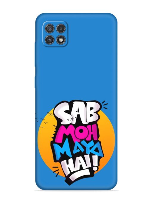 Sab Moh Moya Embossed Soft Silicone Case for Samsung Galaxy A22 (5G) Zapvi