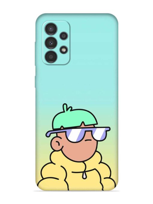 Doodles Cool Character Embossed Soft Silicone Case for Samsung Galaxy A23