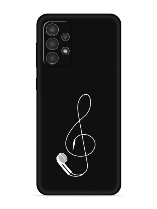 Music Earphone Vector Embossed Soft Silicone Case for Samsung Galaxy A23