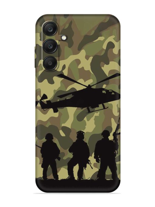 Army Heros Embossed Soft Silicone Case for Samsung Galaxy A25 (5G)