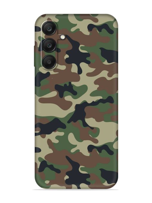 Army Military Camouflage Dark Green Embossed Soft Silicone Case for Samsung Galaxy A25 (5G)