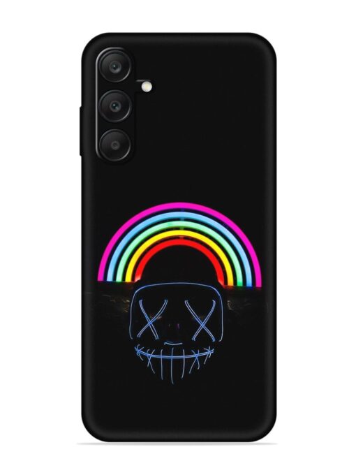 Mask Rainbow Embossed Soft Silicone Case for Samsung Galaxy A25 (5G) Zapvi