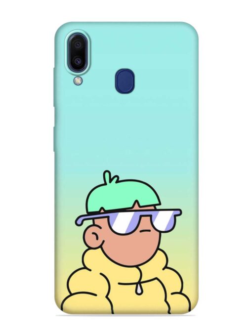 Doodles Cool Character Embossed Soft Silicone Case for Samsung Galaxy A30 Zapvi