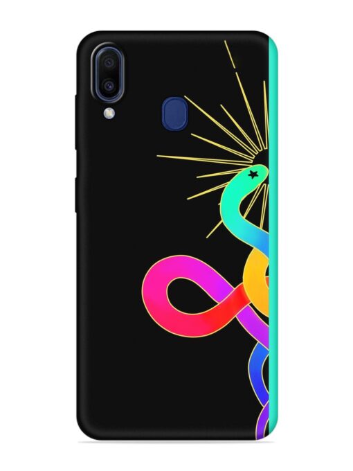 Art Geometric Abstraction Embossed Soft Silicone Case for Samsung Galaxy A30 Zapvi