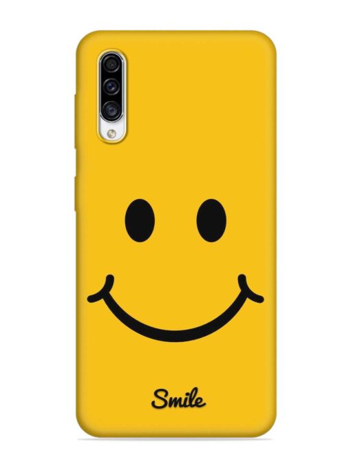 Yellow Smiley Embossed Soft Silicone Case for Samsung Galaxy A30S Zapvi