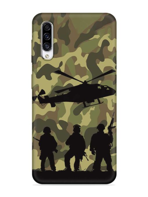 Army Heros Embossed Soft Silicone Case for Samsung Galaxy A30S Zapvi