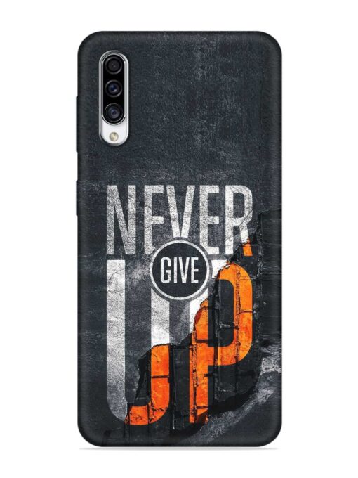 Never Give Up Embossed Soft Silicone Case for Samsung Galaxy A30S Zapvi