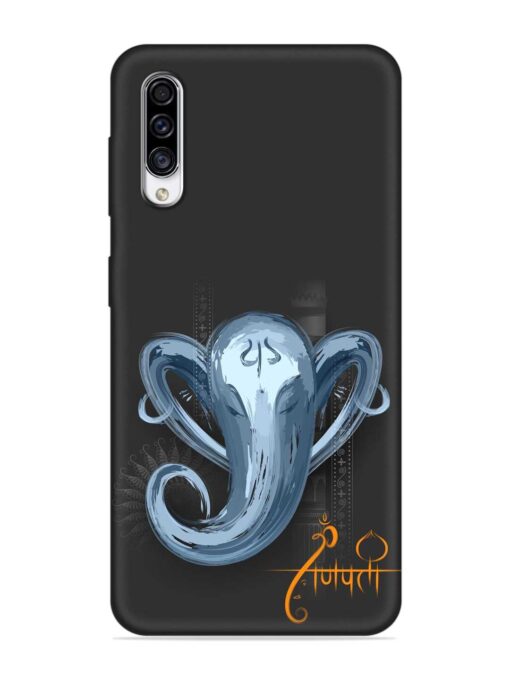 Illustration Lord Ganpati Embossed Soft Silicone Case for Samsung Galaxy A30S Zapvi