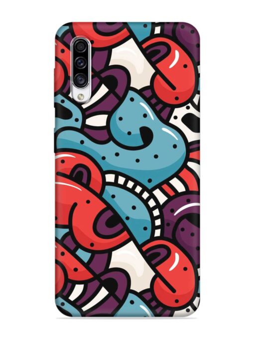 Seamless Backdrop Colorful Embossed Soft Silicone Case for Samsung Galaxy A30S Zapvi