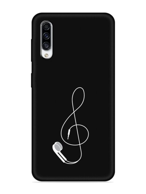 Music Earphone Vector Embossed Soft Silicone Case for Samsung Galaxy A30S Zapvi