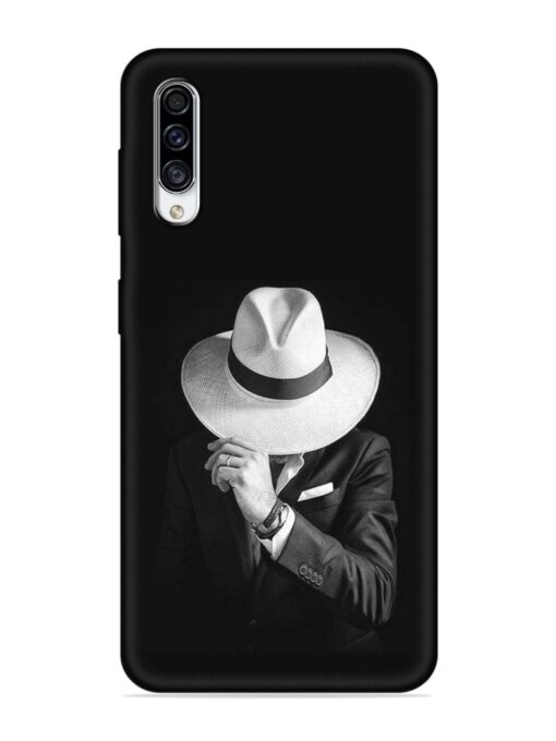 Men Under Hat Embossed Soft Silicone Case for Samsung Galaxy A30S Zapvi