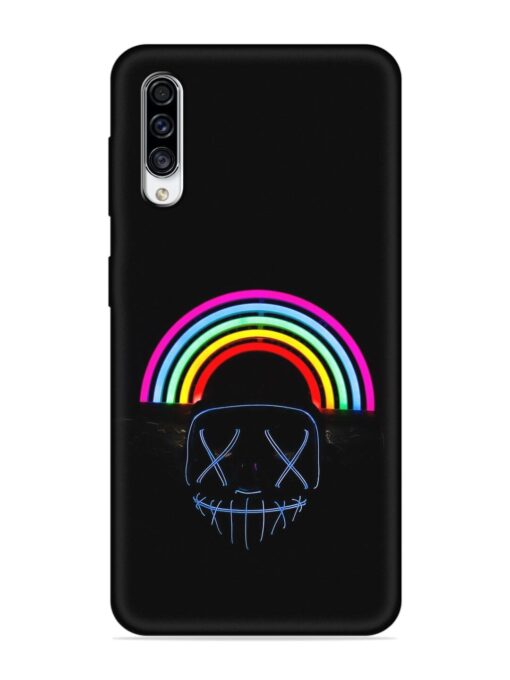 Mask Rainbow Embossed Soft Silicone Case for Samsung Galaxy A30S Zapvi