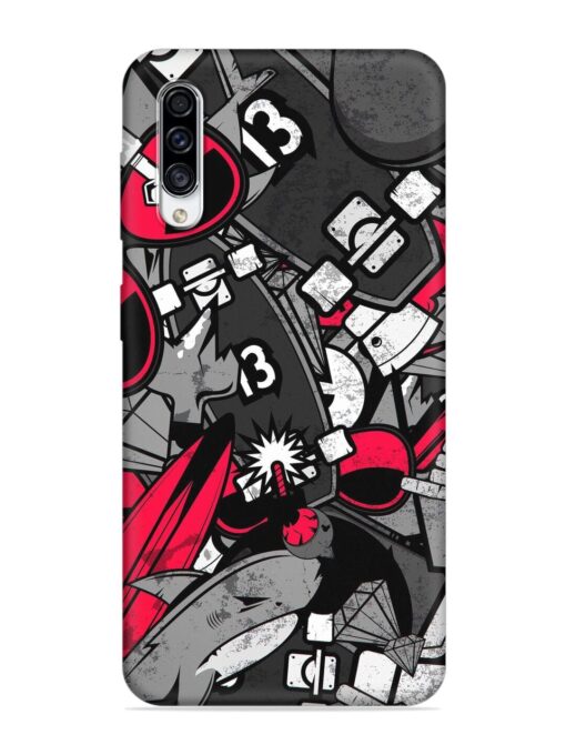 Fictional Doodle Embossed Soft Silicone Case for Samsung Galaxy A30S Zapvi