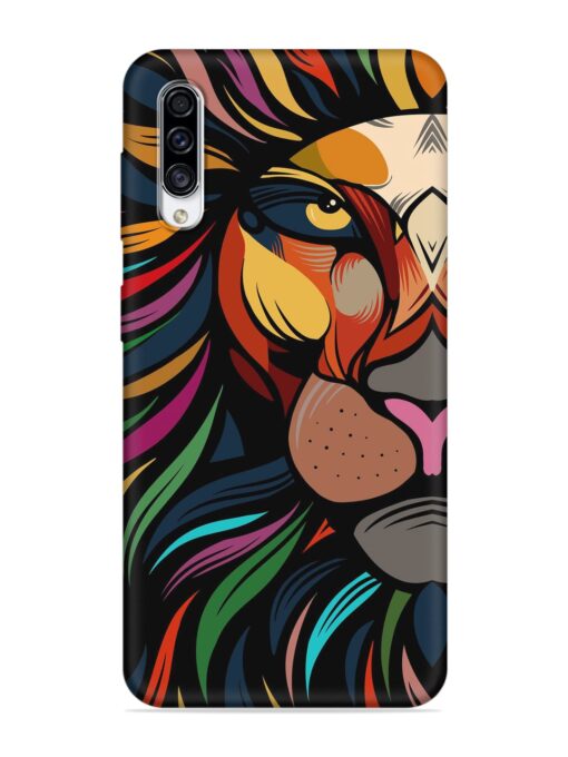 Trippy Lion Art Embossed Soft Silicone Case for Samsung Galaxy A30S Zapvi