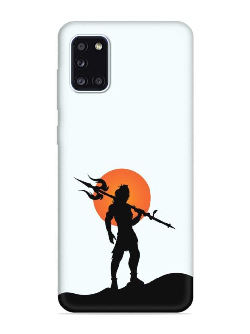 Lord Mahadev Trendy Embossed Soft Silicone Case for Samsung Galaxy A31 Zapvi