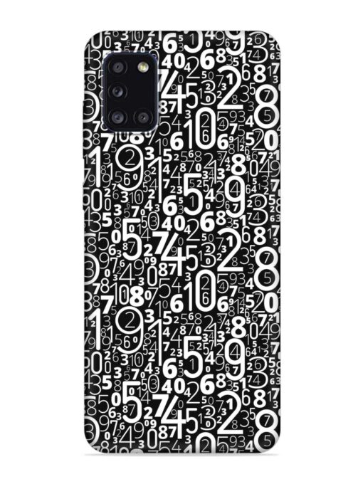 Many Numbers Different Embossed Soft Silicone Case for Samsung Galaxy A31 Zapvi