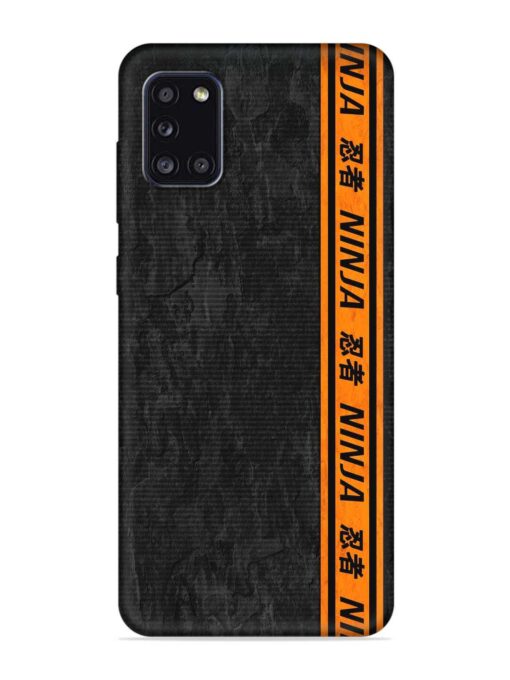 Ninja Srtips Embossed Soft Silicone Case for Samsung Galaxy A31 Zapvi