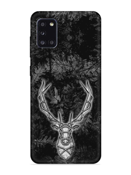 Ancient Deer Embossed Soft Silicone Case for Samsung Galaxy A31