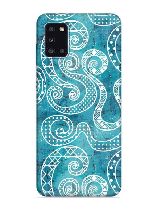 Vintage Curved Seamless Embossed Soft Silicone Case for Samsung Galaxy A31 Zapvi