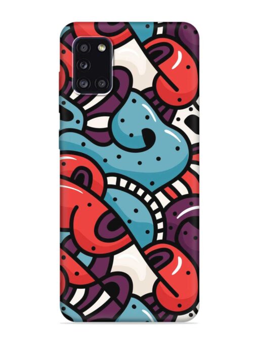 Seamless Backdrop Colorful Embossed Soft Silicone Case for Samsung Galaxy A31 Zapvi