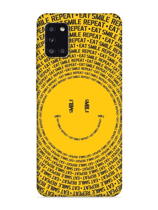 Smiley Embossed Soft Silicone Case for Samsung Galaxy A31 Zapvi