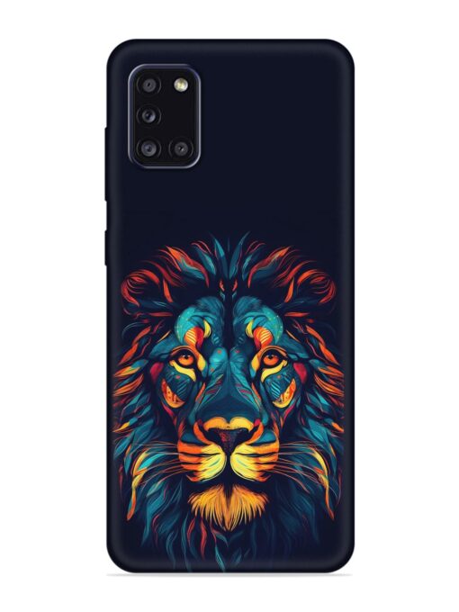 Colorful Lion Embossed Soft Silicone Case for Samsung Galaxy A31 Zapvi