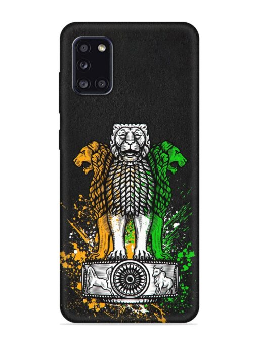 Pillars Of Ashoka Embossed Soft Silicone Case for Samsung Galaxy A31 Zapvi