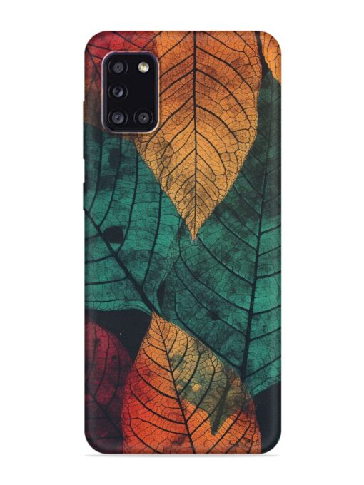 Leaves Artwork Embossed Soft Silicone Case for Samsung Galaxy A31 Zapvi