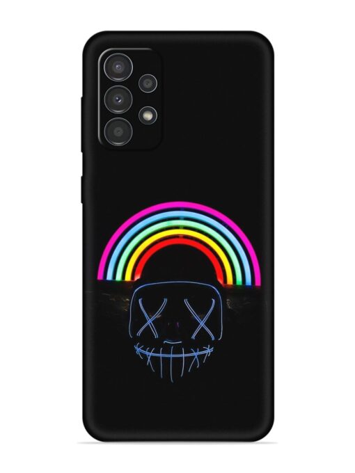 Mask Rainbow Embossed Soft Silicone Case for Samsung Galaxy A32 (4G)