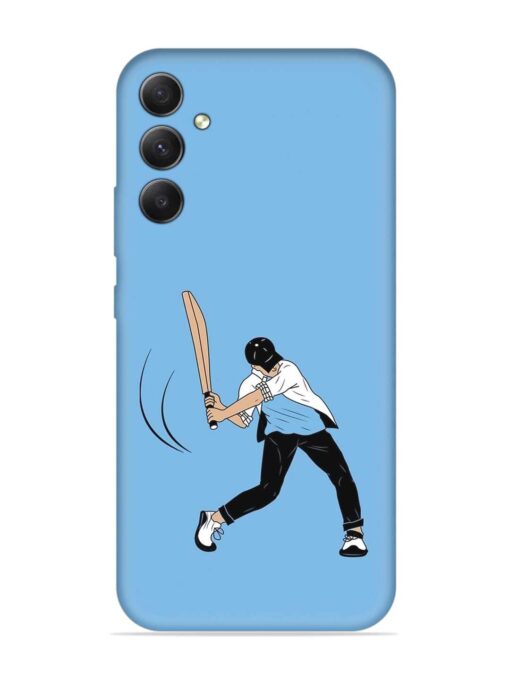 Cricket Gully Boy Embossed Soft Silicone Case for Samsung Galaxy A34 (5G) Zapvi