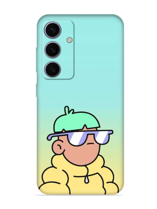 Doodles Cool Character Embossed Soft Silicone Case for Samsung Galaxy A35 (5G)