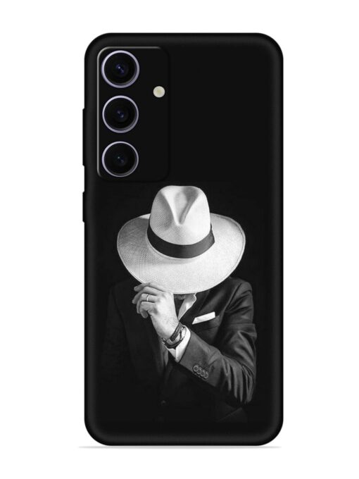 Men Under Hat Embossed Soft Silicone Case for Samsung Galaxy A35 (5G)