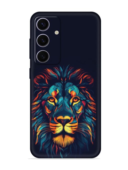 Colorful Lion Embossed Soft Silicone Case for Samsung Galaxy A35 (5G)